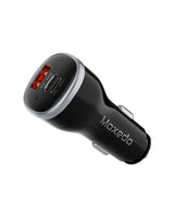 شاحن سيارة 51 واط PPS بمنفذي USB-C و USB-A شحن سريع | Moxedo