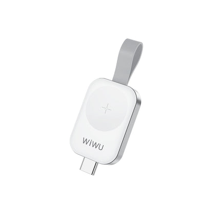 شاحن ويوو M16 برو مغناطيسي محمول لساعة ابل - ابيض | WiWU M16 Pro Portable Magnetic Wireless Watch Charger – White