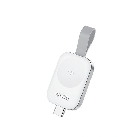 شاحن ويوو M16 برو مغناطيسي محمول لساعة ابل - ابيض | WiWU M16 Pro Portable Magnetic Wireless Watch Charger – White