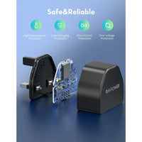 شاحن جداري راف باور RP-PC1041 بمنفذ تايب سي وبقدرة شحن 20 واط - اسود | RAVPower RP-PC1041 PD 20W Wall Charger With One Type-C Port – Black