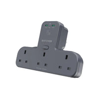 موزّع طاقة راف باور بقدرة شحن 45 واط مع 3 مقابس كهربائية و2 منفذ تايب سي | RAVPower PD 45W Power Outlet Extender with 3 AC Outlets & 2 USB-C Ports
