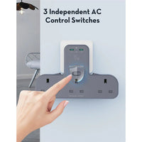 موزّع طاقة راف باور بقدرة شحن 45 واط مع 3 مقابس كهربائية و2 منفذ تايب سي | RAVPower PD 45W Power Outlet Extender with 3 AC Outlets & 2 USB-C Ports
