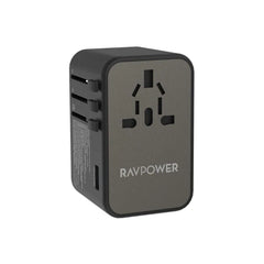 شاحن السفر العالمي راف باور PC1043 ب 4 منافذ وبقدرة شحن 75 واط | RAVPower RP-PC1043 GaN 75W Universal Travel Charger 4-Port