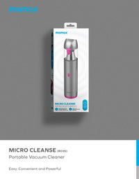 مكنسة موماكس مايكرو كلينس اللاسلكية المحمولة  | Momax MICRO CLEANSE Portable Vacuum Cleaner
