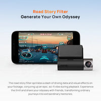 كاميرا سيارة أمامية وخلفية 2K مع GPS وWi-Fi ورؤية ليلية ذكية | Dual Dash Cam 2K Front & Rear with GPS, Wi-Fi & Night Vision