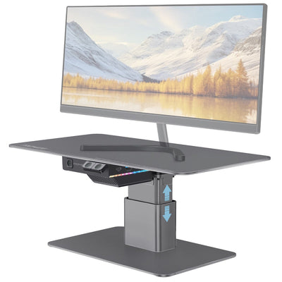 Promate Raizer motorized monitor and laptop stand with USB hub - main view