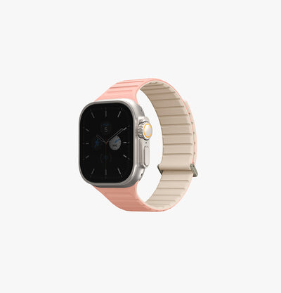 UNIQ Revix Evo reversible Apple Watch band Crepe Pink Ivory