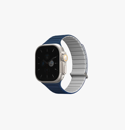 UNIQ Revix Evo reversible Apple Watch band Royal Blue Chalk