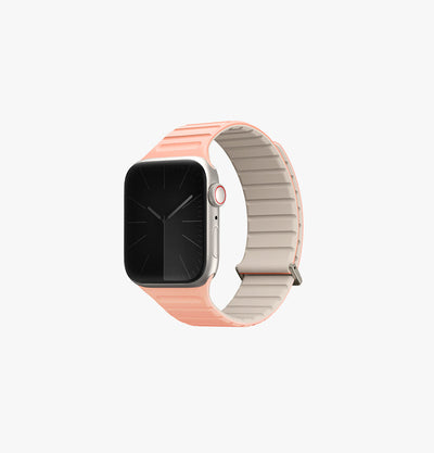 UNIQ Revix Evo reversible Apple Watch band small size Crepe Pink Ivory