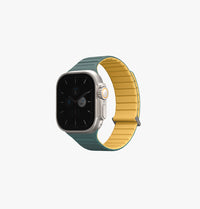 UNIQ Revix Evo reversible Apple Watch band Viridian Burnt Yellow