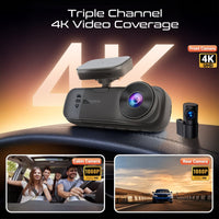 Promate Rovex-H3 dash cam with IPS display - angle view