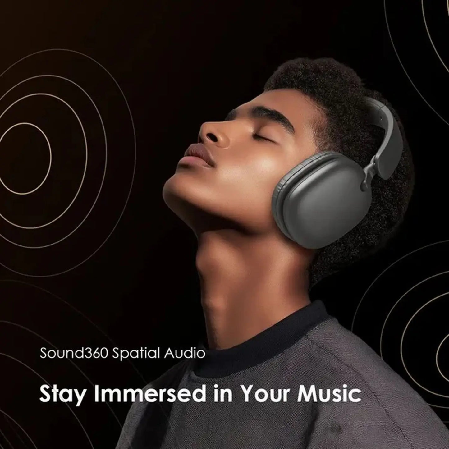 سماعة أورايمو BoomPop Lite اللاسلكية  | Oraimo BoomPop Lite ENC Over-Ear Wireless Headphones