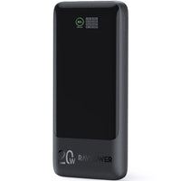 باور بانك راف باور PB1237 بسعة 10,000 مللي امبير وبقدرة شحن سريع 20 واط - اسود | RAVPOWER PB1237 20W 10000mAh Power Bank – Black