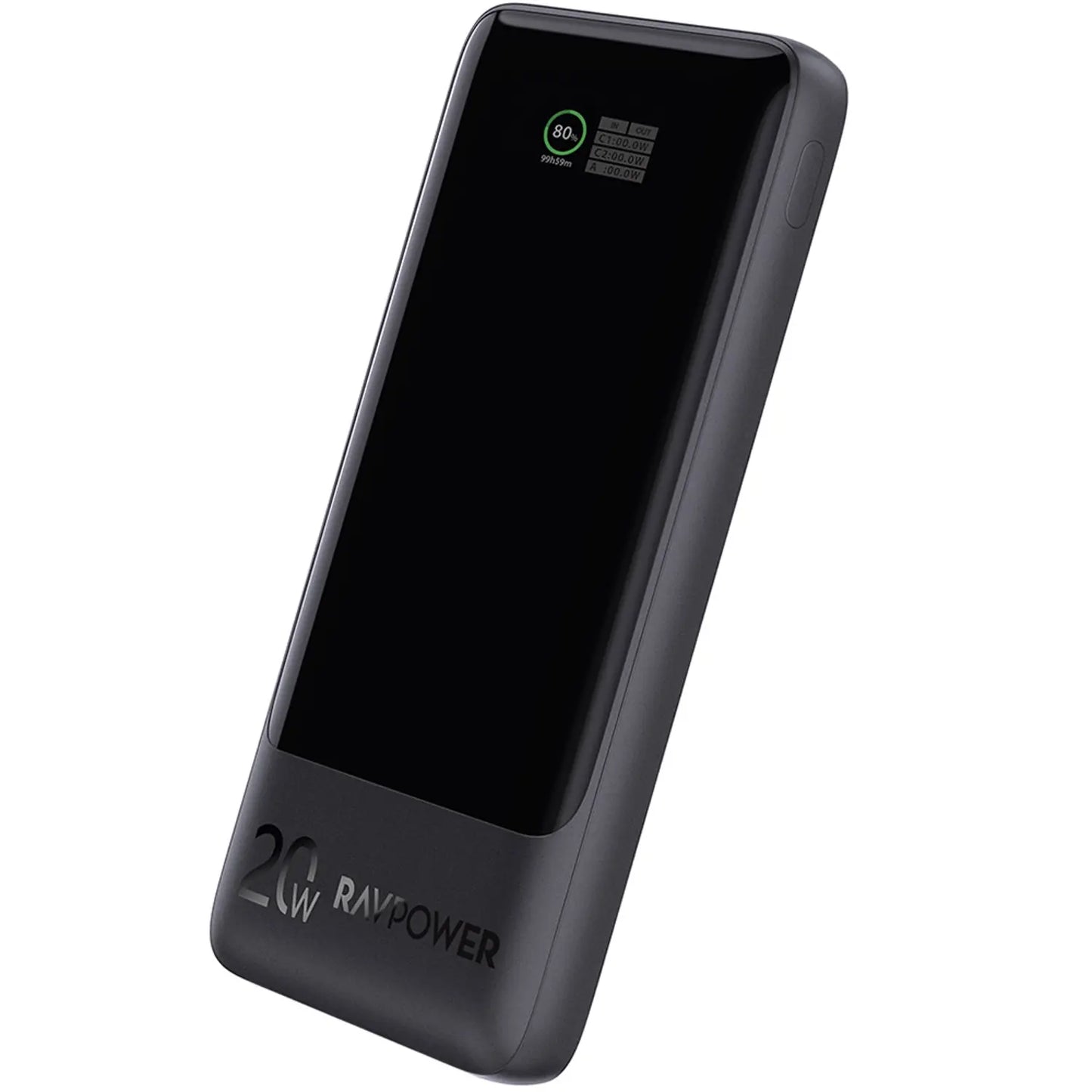 Banka Hêzê ya RAVPOWER PB1237 10,000mAh bi Şarjkirina Bilez a 20W - Reş | Banka Hêzê ya RAVPOWER PB1237 20W 10000mAh – Reş
