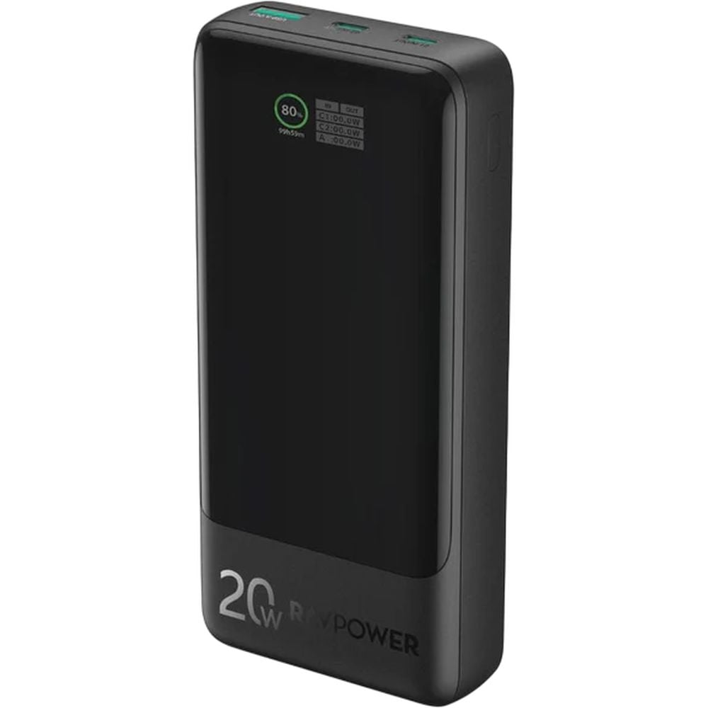 Banka Hêzê ya RAVPower RP-PB1238 20,000mAh 20W - Reş | Banka Hêzê ya RAVPower RP-PB1238 PD Pioneer 20000mAh 20W - Reş