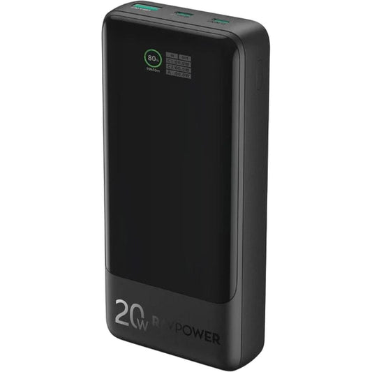 Banka Hêzê ya RAVPower RP-PB1238 20,000mAh 20W - Reş | Banka Hêzê ya RAVPower RP-PB1238 PD Pioneer 20000mAh 20W - Reş