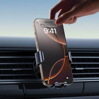 Baseus Metal Age Go Gravity Car Mount Air Outlet Black | حامل سيارة بيسوس Metal Age Go جرافيتي للمكيف أسود