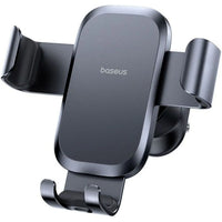 Baseus Metal Age Go Gravity Car Mount Air Outlet Black | حامل سيارة بيسوس Metal Age Go جرافيتي للمكيف أسود