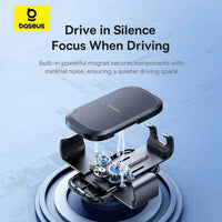 Baseus Metal Age Go Gravity Car Mount Air Outlet Black | حامل سيارة بيسوس Metal Age Go جرافيتي للمكيف أسود