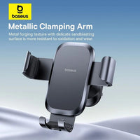 Baseus Metal Age Go Gravity Car Mount Air Outlet Black | حامل سيارة بيسوس Metal Age Go جرافيتي للمكيف أسود