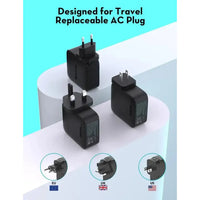 شاحن جداري راف باور PC1088 بقدرة 200 واط مع 4 منافذ - اسود | Ravpower Wall Charger Black PC1088 200W 4-Port
