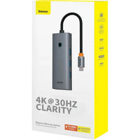 Baseus UltraJoy 5-Port HUB Space Grey - هاب بيسوس الترا جوي 5 منافذ رمادي