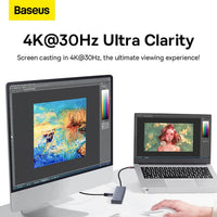 Baseus UltraJoy 5-Port HUB Space Grey - هاب بيسوس الترا جوي 5 منافذ رمادي