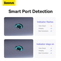 Baseus UltraJoy 5-Port HUB Space Grey - هاب بيسوس الترا جوي 5 منافذ رمادي
