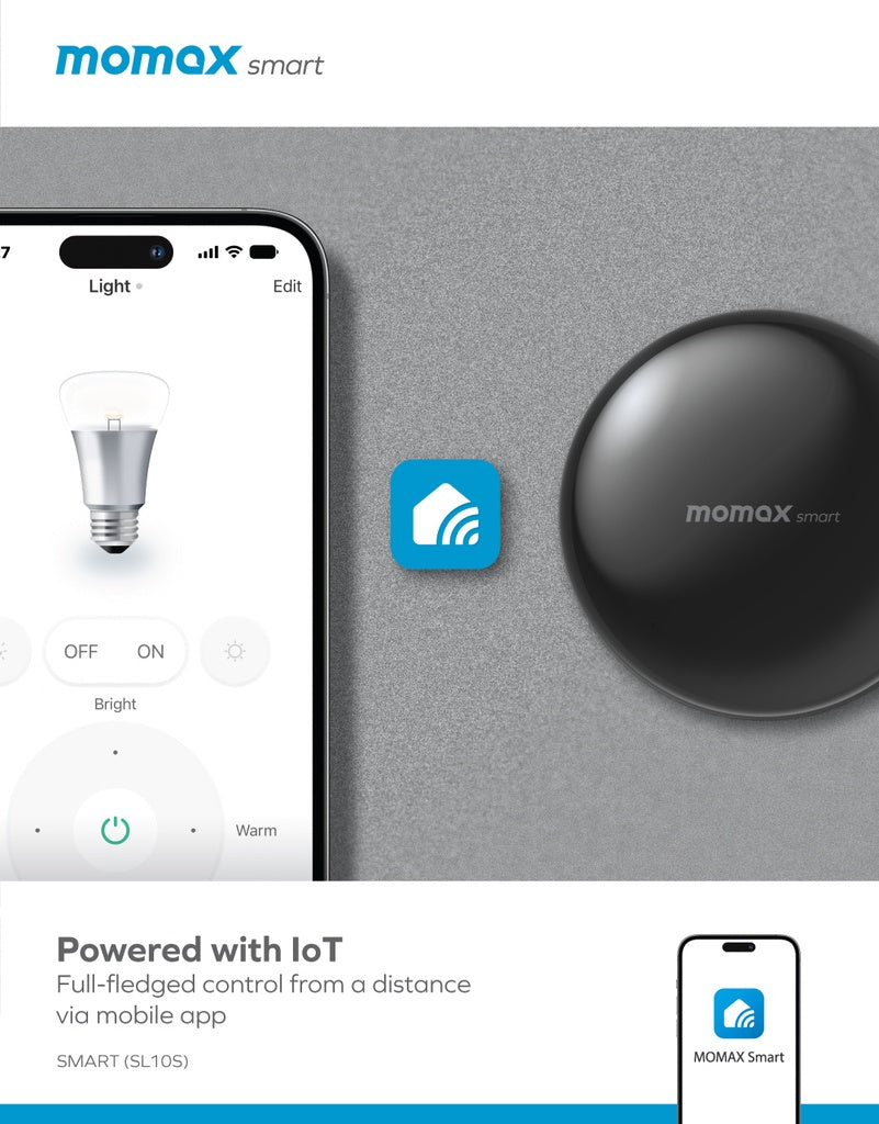 Momax Smart IoT dûrbîna IR ya gerdûnî | Kontrolkera Jîr a Wi-Fi ji bo Amûrên Malê - Momax Smart Infrared Control - Dûrbîna IoT ya Gerdûnî ji bo Amûrên Malê