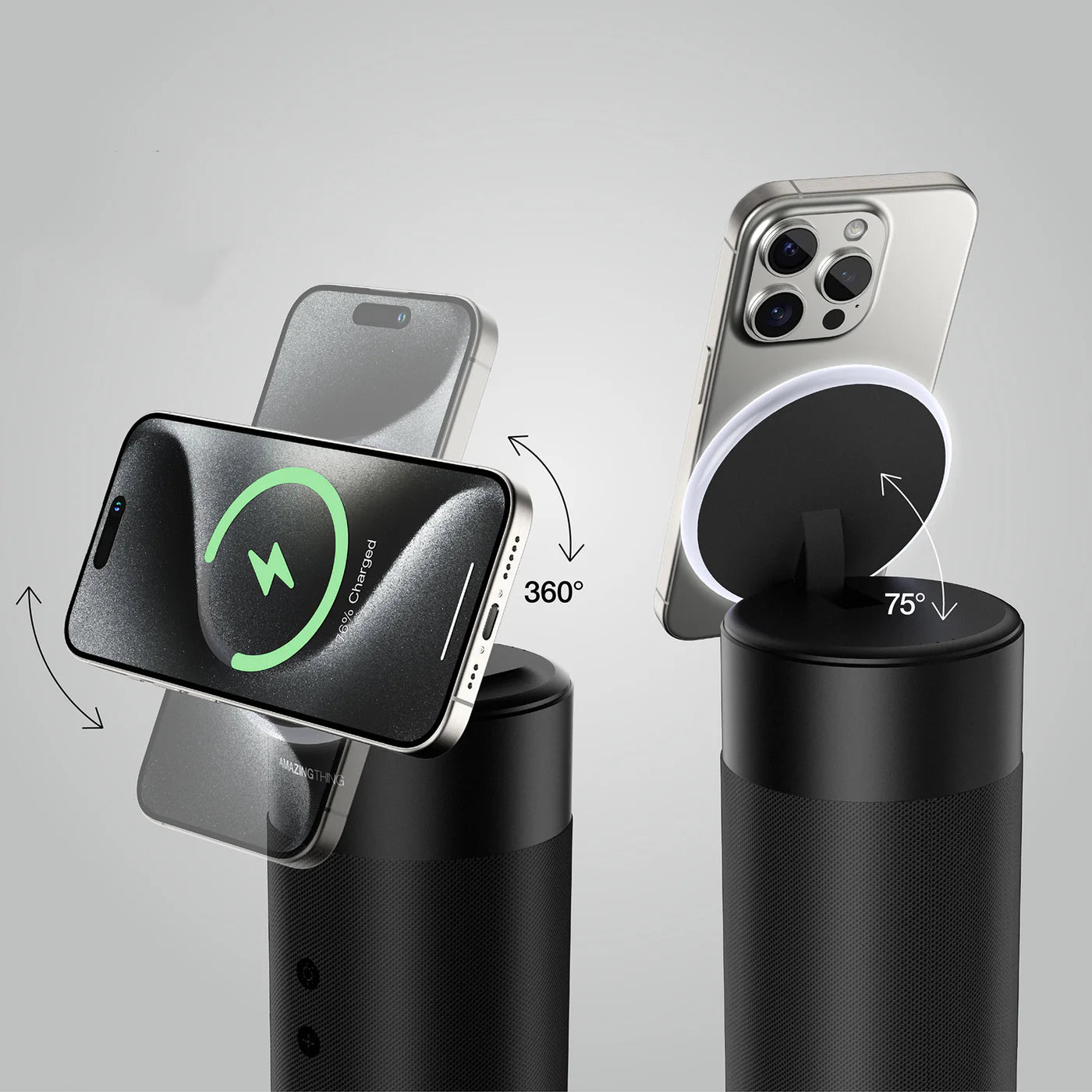 قاعدة الشحن اميزنك ثنك برو ماغ 4 في 1 مع بلوتوث سبيكر | AMAZINGTHING Explorer Pro Mag 4-in-1 Charging Station With Bluetooth Speaker