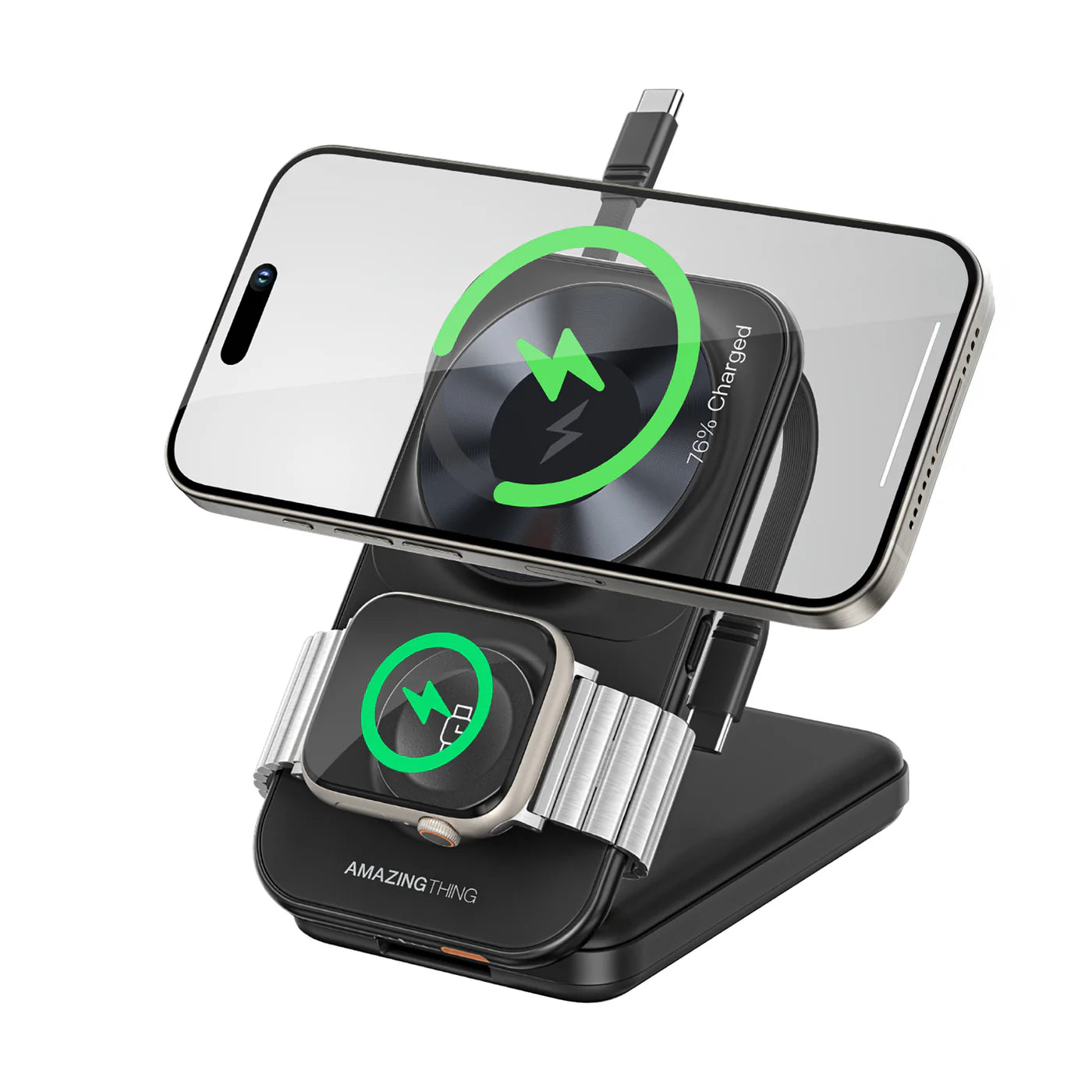 قاعدة الشحن 6 في 1 اميزنك ثنك ثاندر برو مع ستاند | AMAZINGTHING Thunder Pro Mag 6-in-1 Power Station With Stand