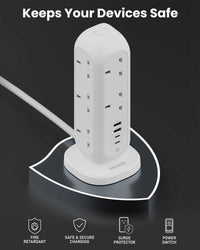 Moxedo Smart-Hub Power Strip - Tower