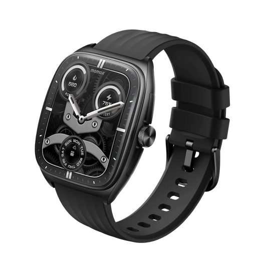 Momax 1-Wear Curvex SW5S Smart Watch Black - Front