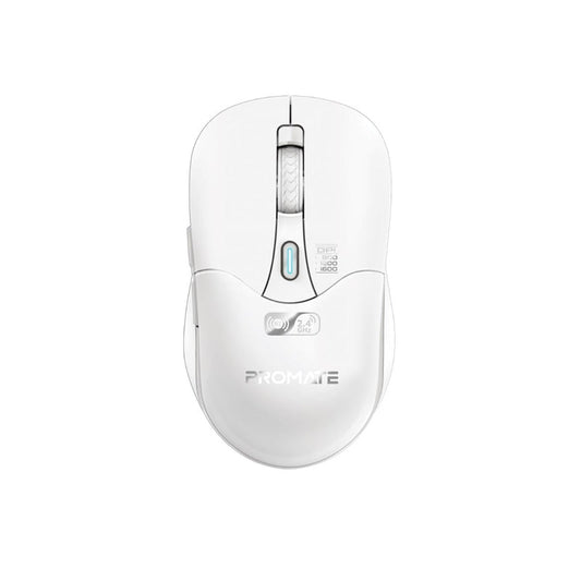 Promate Samo White dual-mode wireless mouse - main view