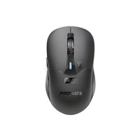 Promate Samo Black dual-mode wireless mouse - main view