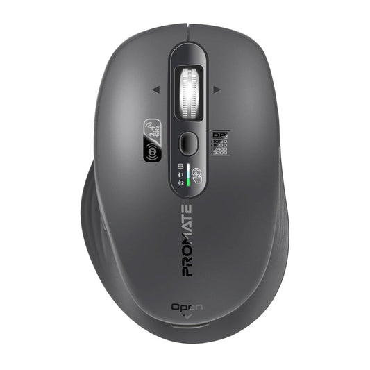 Promate SamoTri Black tri-connect wireless mouse - main view