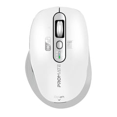 Promate SamoTri White tri-connect wireless mouse - main view