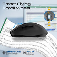 Promate SamoTri Black smart scroll wheel detail