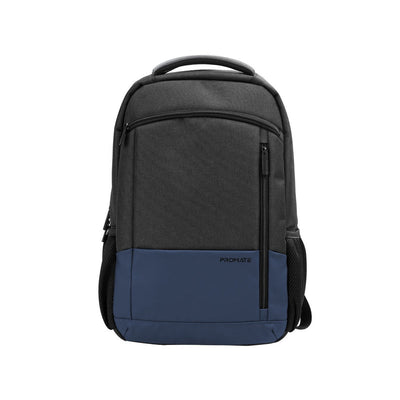 Promate Satchel-BP Laptop Backpack 15.6 inch Mesh Straps Blue-Front