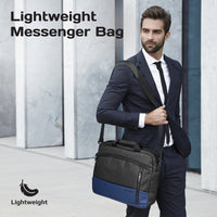 Promate Satchel-MB Laptop Messenger Bag 15.6 inch Blue-Compartments