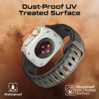 Promate SiliBand-DC تصميم بلونين بسطح معالج ضد UV - أسود