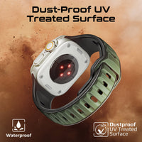Promate SiliBand-DC تصميم بلونين بسطح معالج ضد UV - أخضر ميدنايت