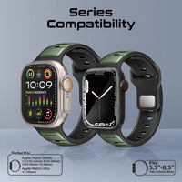 Promate SiliBand-DC متوافق مع كل مقاسات ساعة آبل - أخضر ميدنايت