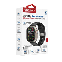 Promate SiliBand-DC سوار رياضي أثناء الاستخدام - أسود