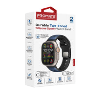 Promate SiliBand-DC سوار رياضي أثناء الاستخدام - أزرق