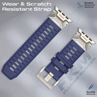 Promate SilicaBand-Pro متوافق مع كل مقاسات ساعة آبل - كحلي