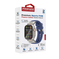 Promate SilicaBand-Pro سوار رياضي أثناء الاستخدام - كحلي