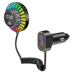 Promate SmarTune-EXT RGB FM transmitter with 30W PD and QC 3.0 - main view
