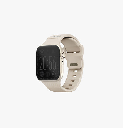 UNIQ Stride FKM sport Apple Watch band Pale Khaki