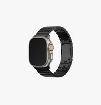 UNIQ Strova Mag self-adjustable steel link Apple Watch band Black